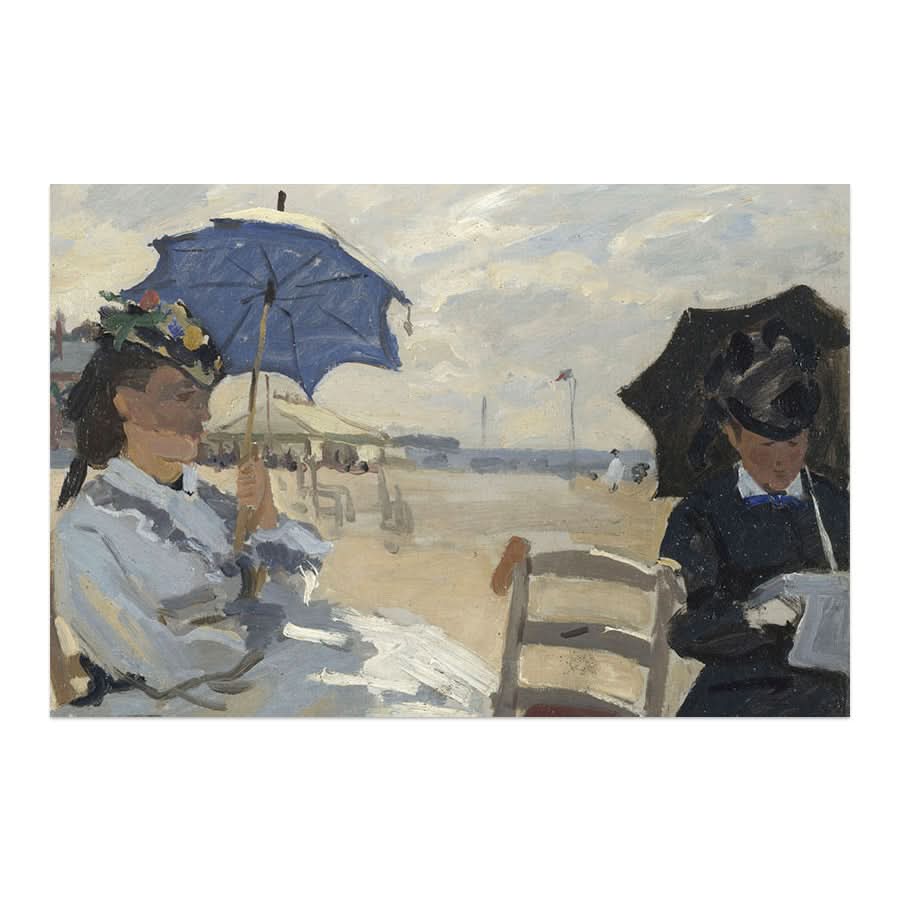 The Beach at Trouville by Claude Monet