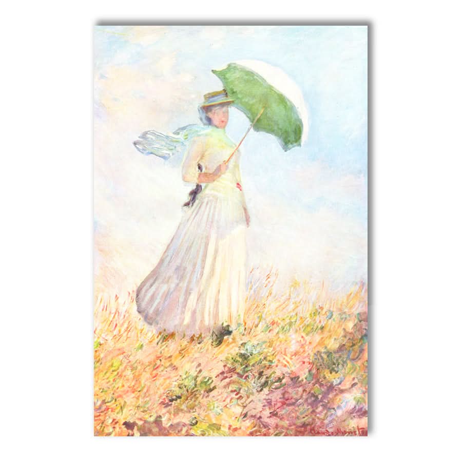 Woman with a Parasol by Claude Monet