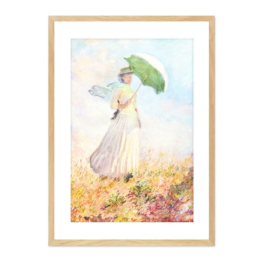 Woman with a Parasol by Claude Monet