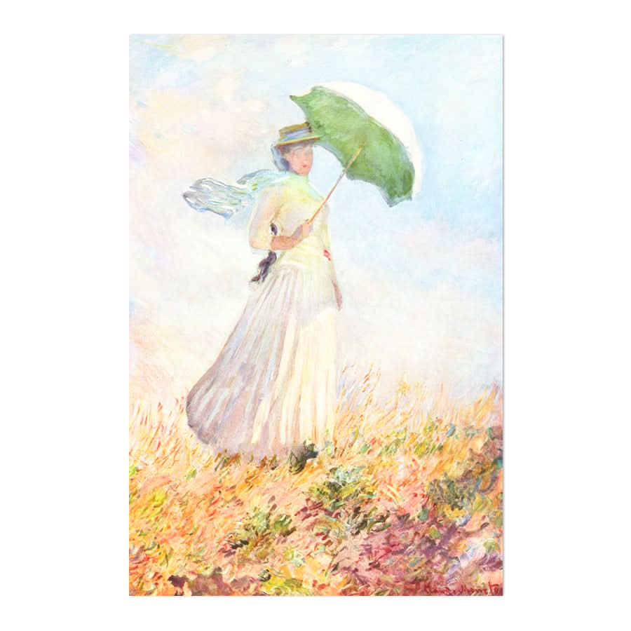 Woman with a Parasol by Claude Monet