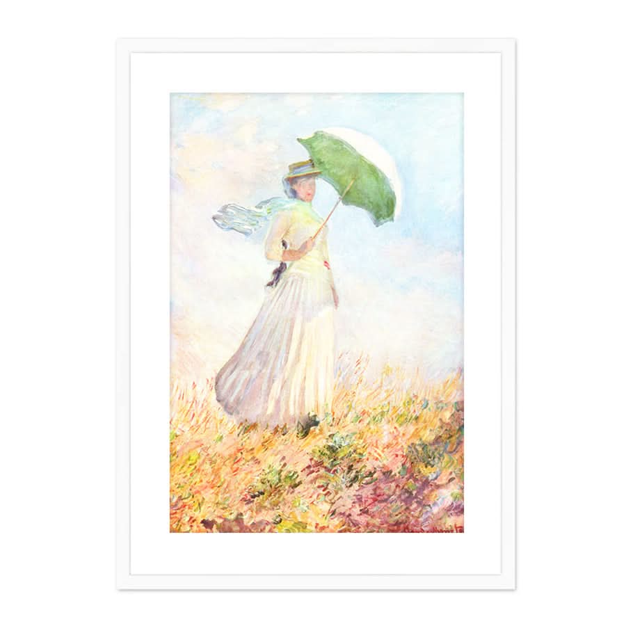 Woman with a Parasol by Claude Monet