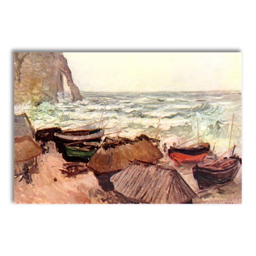 Hollowed Cliff near Étretat by Claude Monet