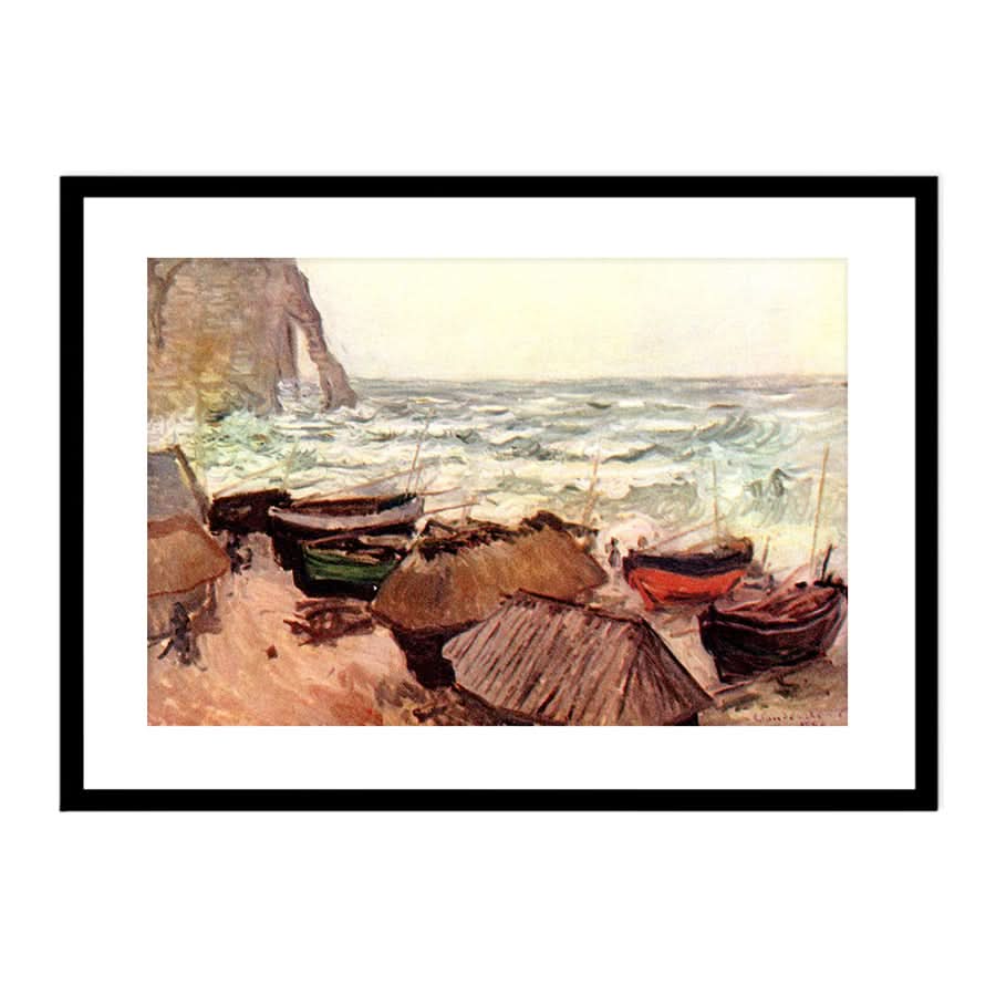 Hollowed Cliff near Étretat by Claude Monet
