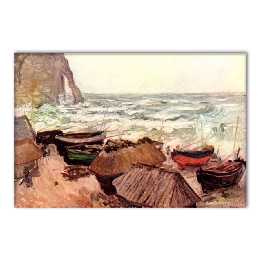 Hollowed Cliff near Étretat by Claude Monet
