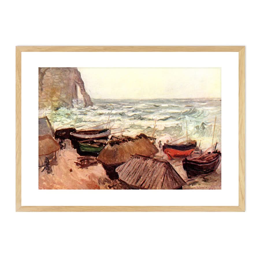 Hollowed Cliff near Étretat by Claude Monet