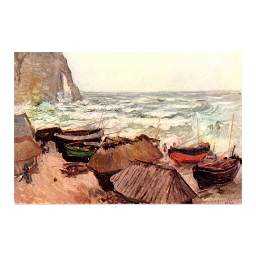 Hollowed Cliff near Étretat by Claude Monet