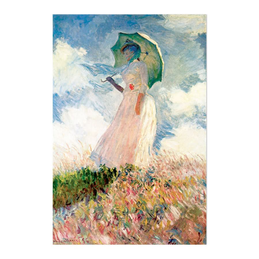 Woman with a Parasol, Facing Left by Claude Monet