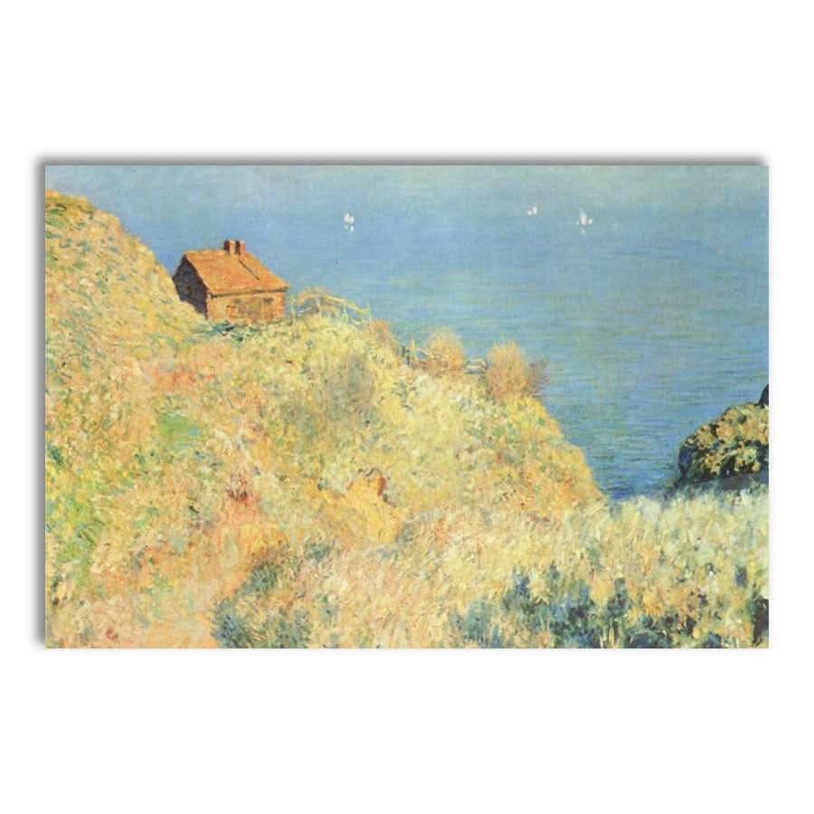 Fisherman's Cottage on the Cliffs at Varengeville by Claude Monet