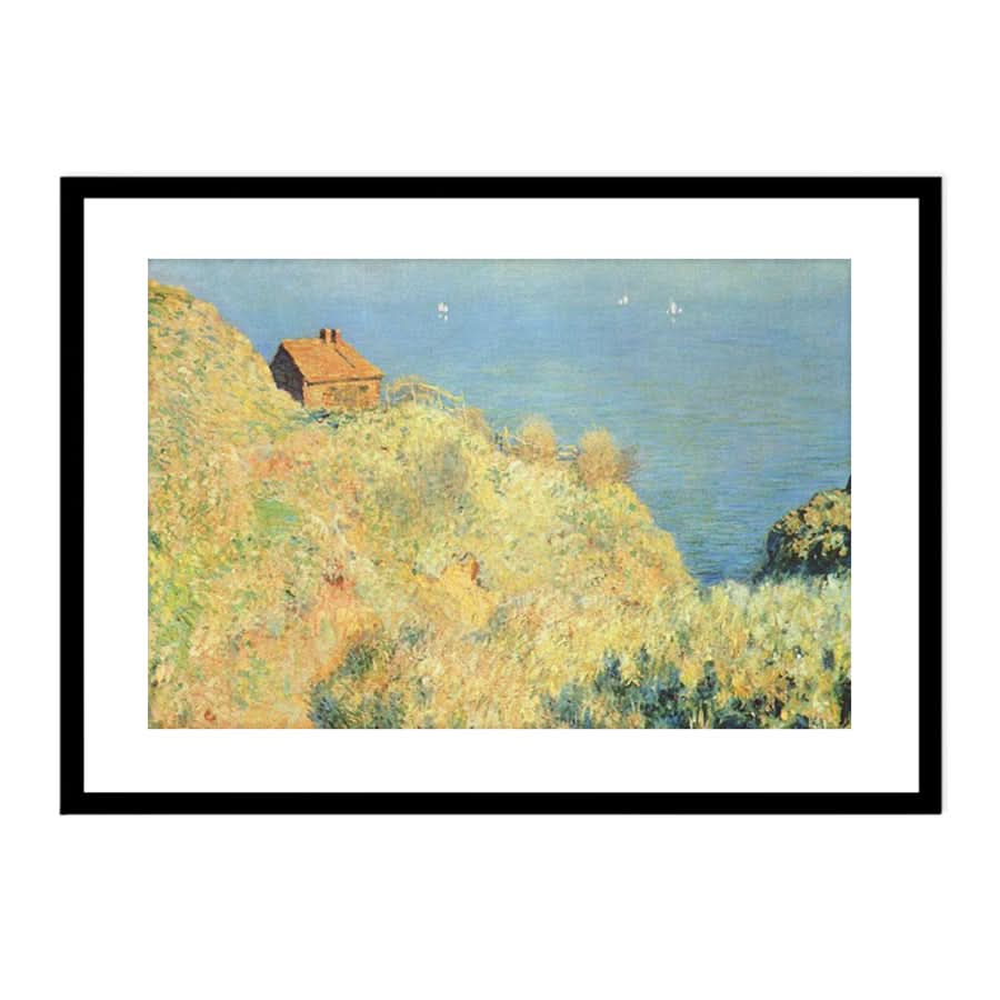 Fisherman's Cottage on the Cliffs at Varengeville by Claude Monet
