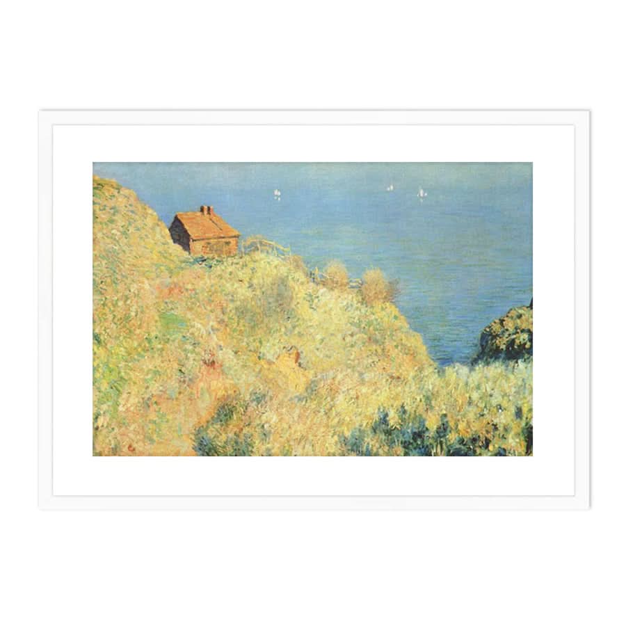 Fisherman's Cottage on the Cliffs at Varengeville by Claude Monet