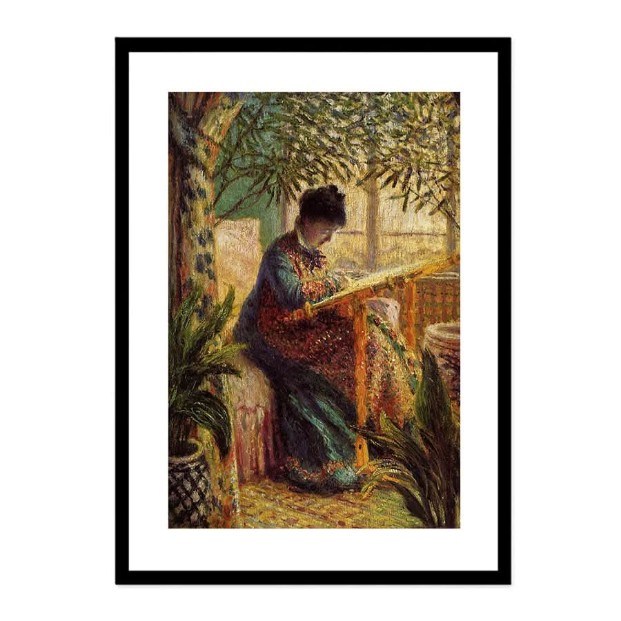 Camille at Work by Claude Monet