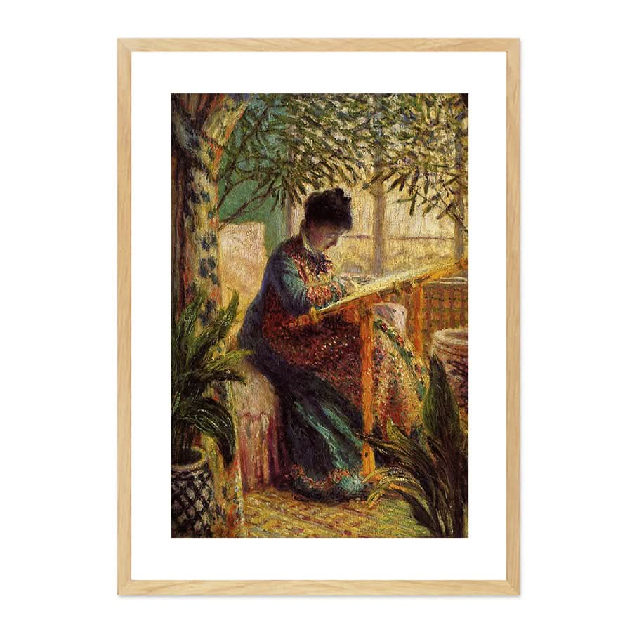 Camille at Work by Claude Monet