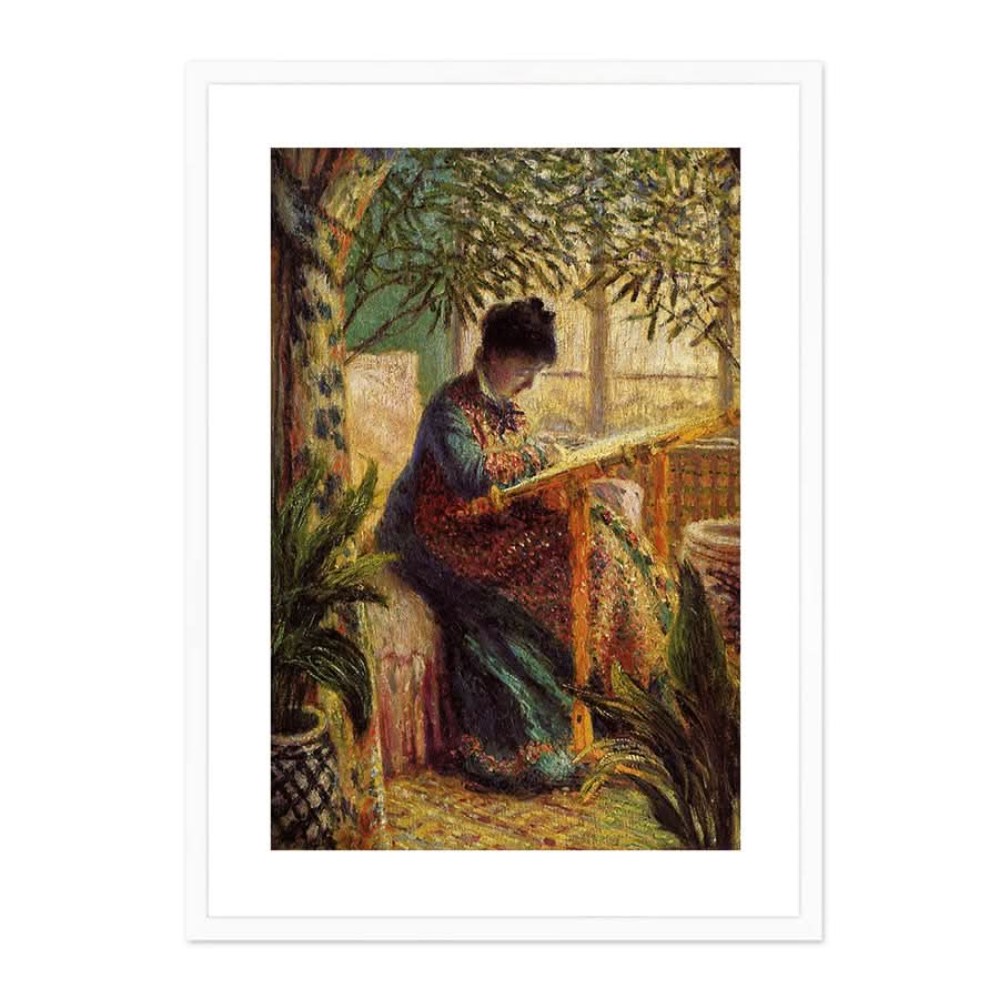 Camille at Work by Claude Monet
