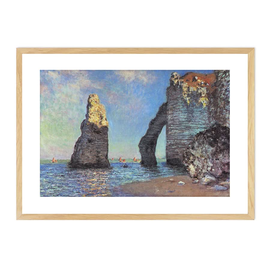 The Cliffs at Etretat by Claude Monet