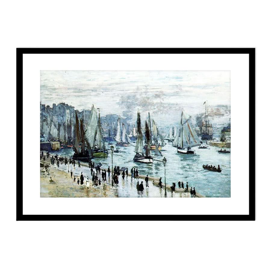 Fishing Boats Leaving the Harbor, Le Havre by Claude Monet
