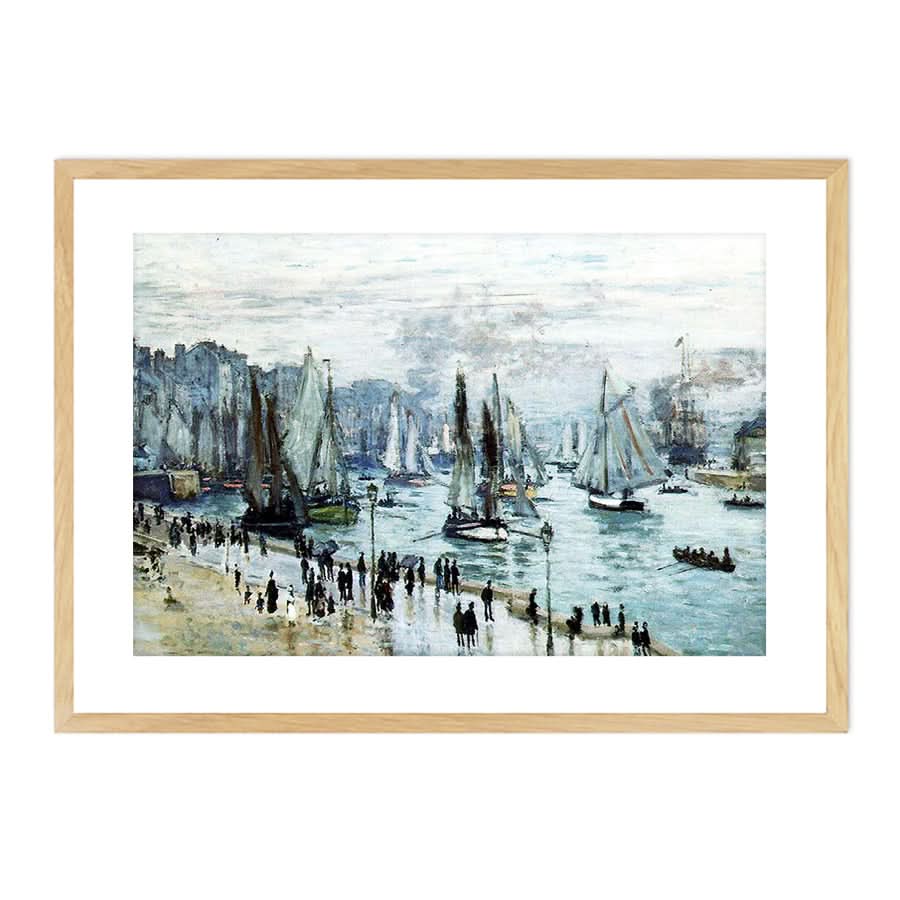 Fishing Boats Leaving the Harbor, Le Havre by Claude Monet