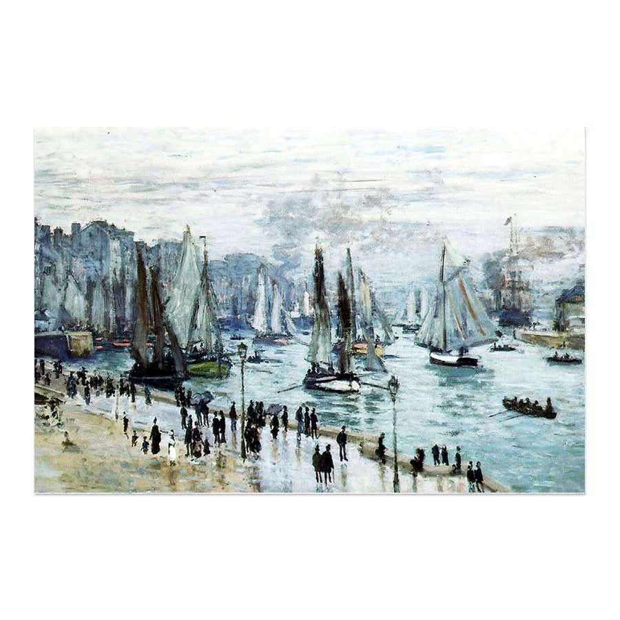 Fishing Boats Leaving the Harbor, Le Havre by Claude Monet
