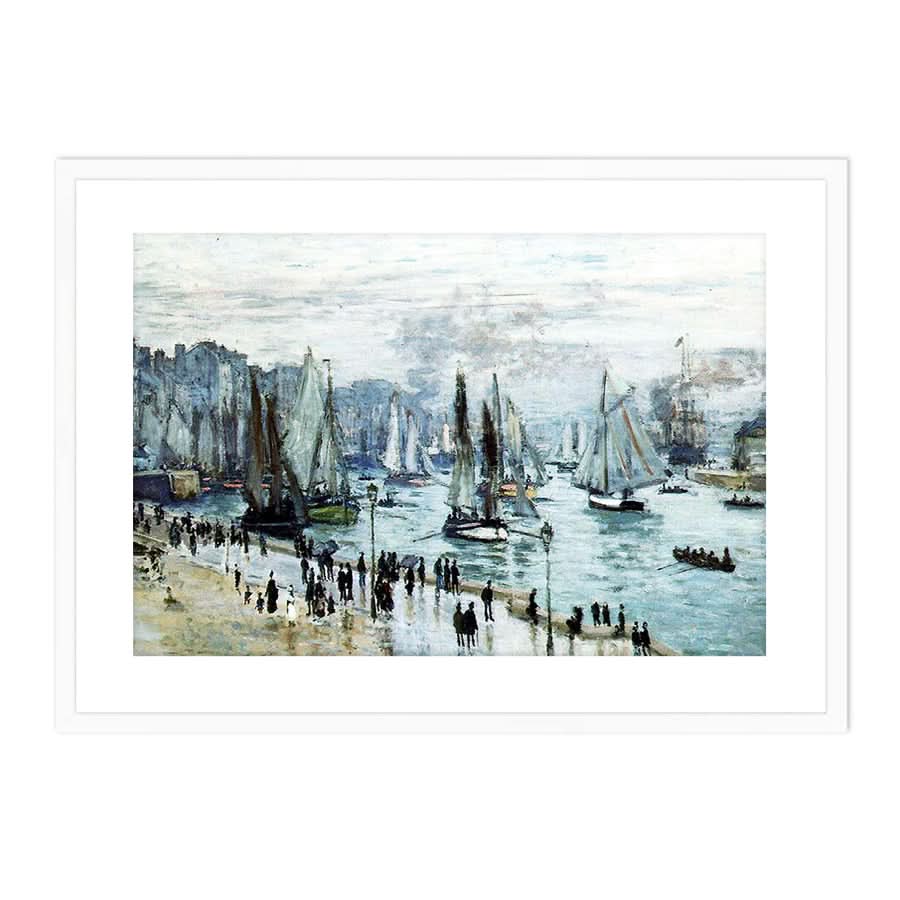 Fishing Boats Leaving the Harbor, Le Havre by Claude Monet