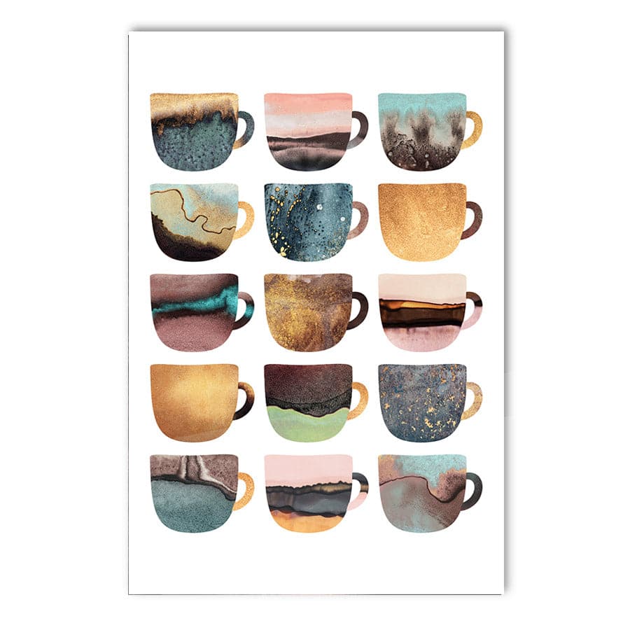 Earthy Coffee Cups by Elisabeth Fredriksson