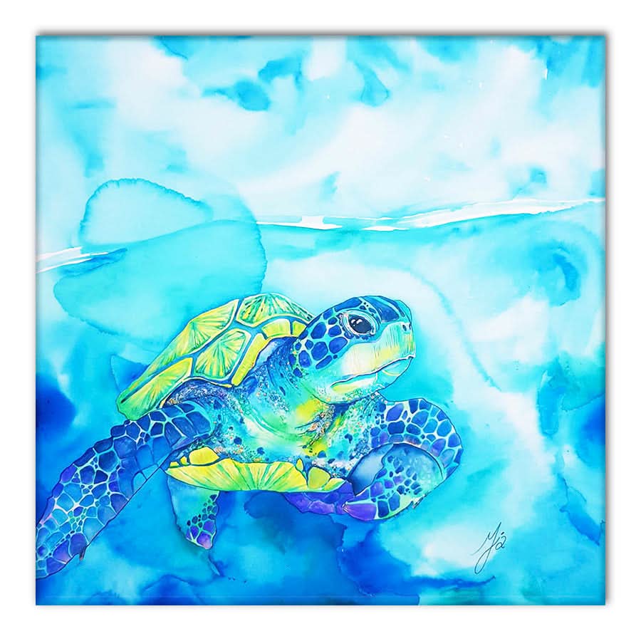 Turquoise Turtle by Mia McLean