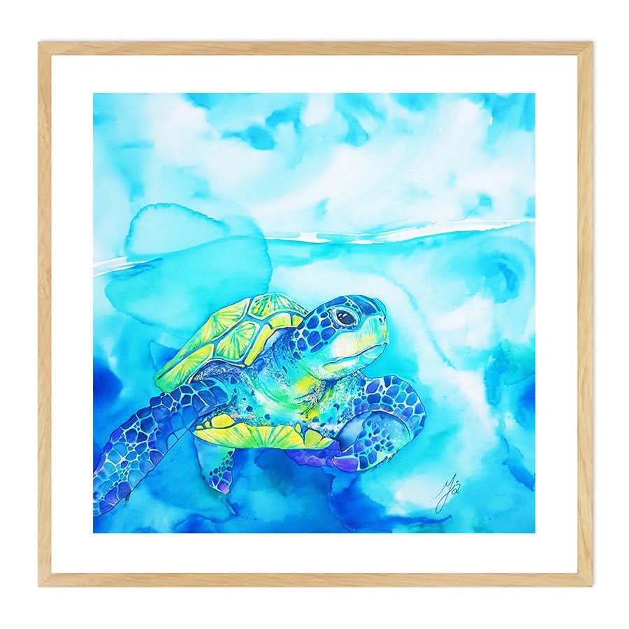 Turquoise Turtle by Mia McLean