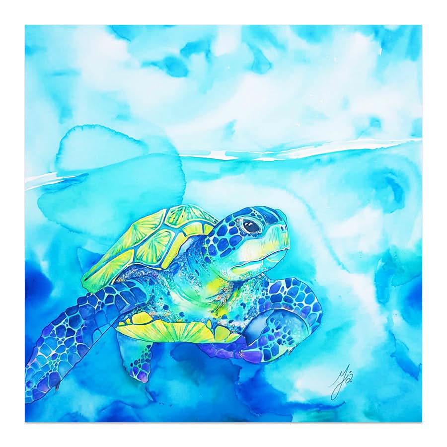 Turquoise Turtle by Mia McLean