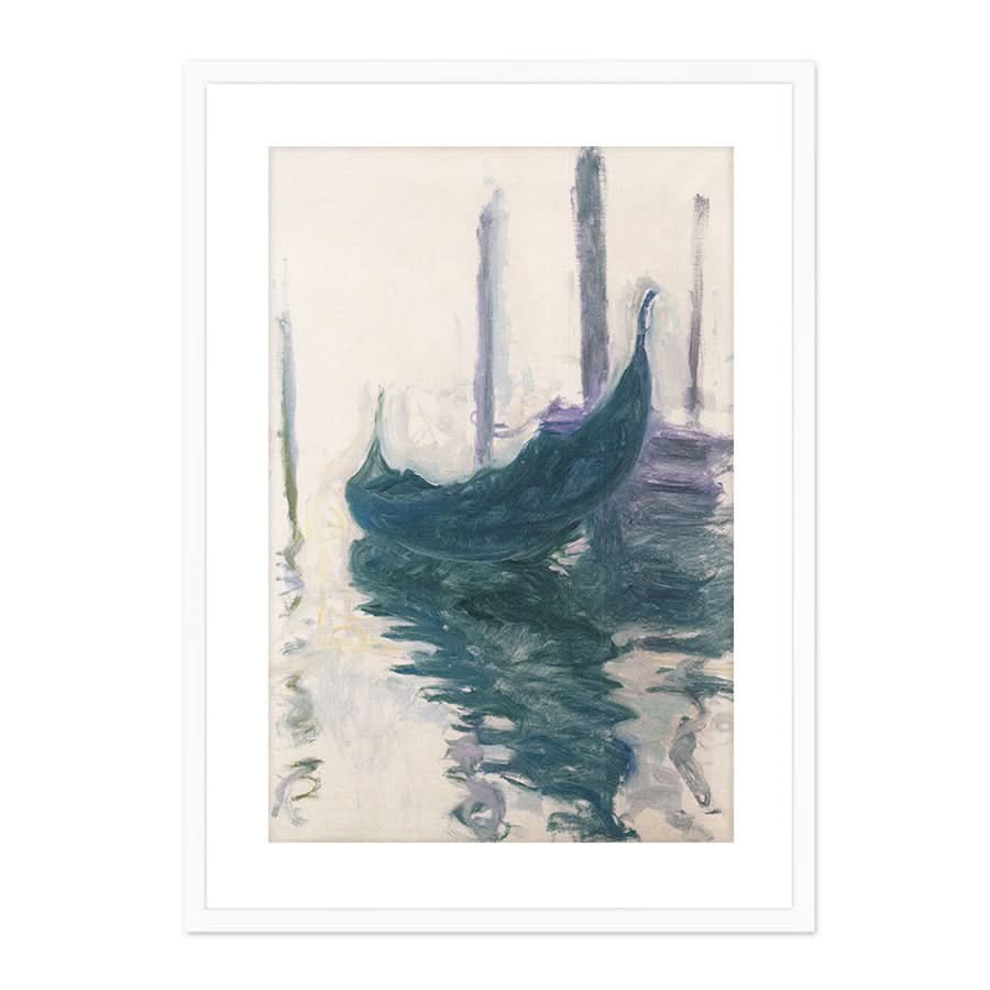 Gondola in Venice, 1908 by Claude Monet