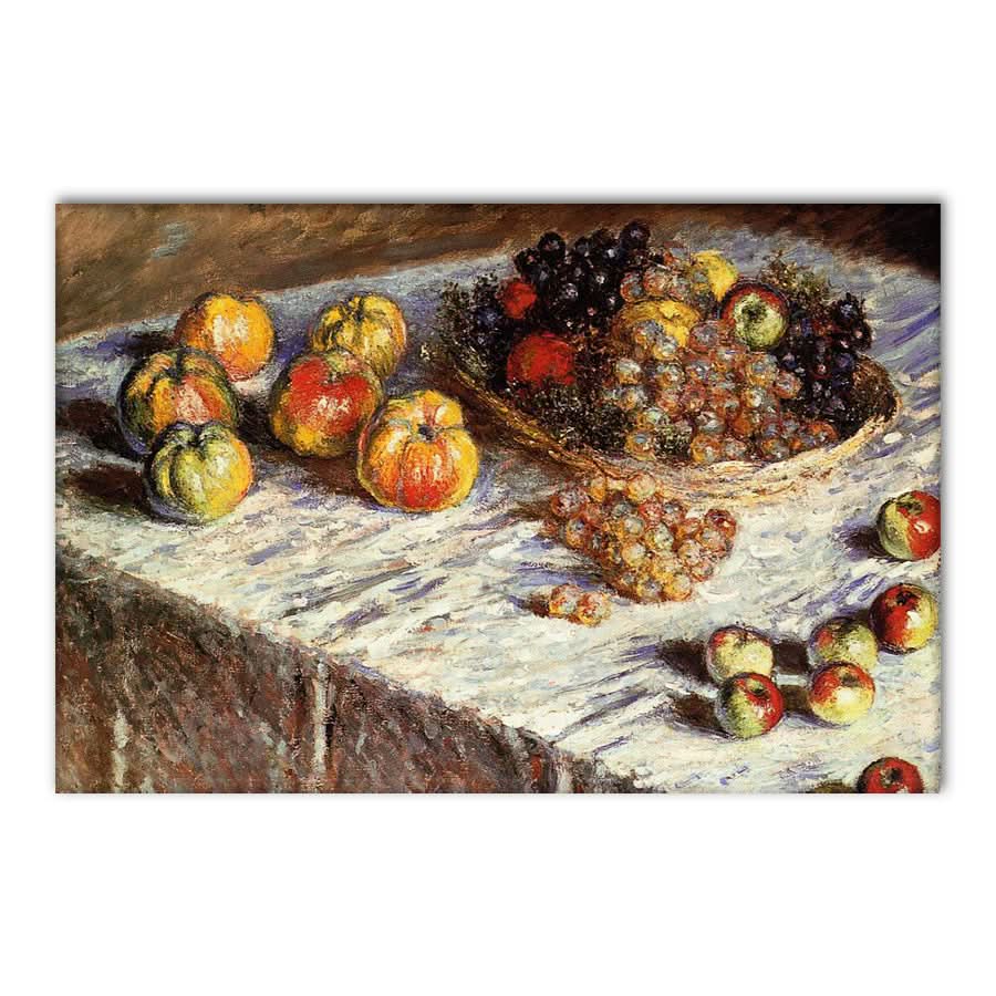 Still Life with Apples and Grapes by Claude Monet