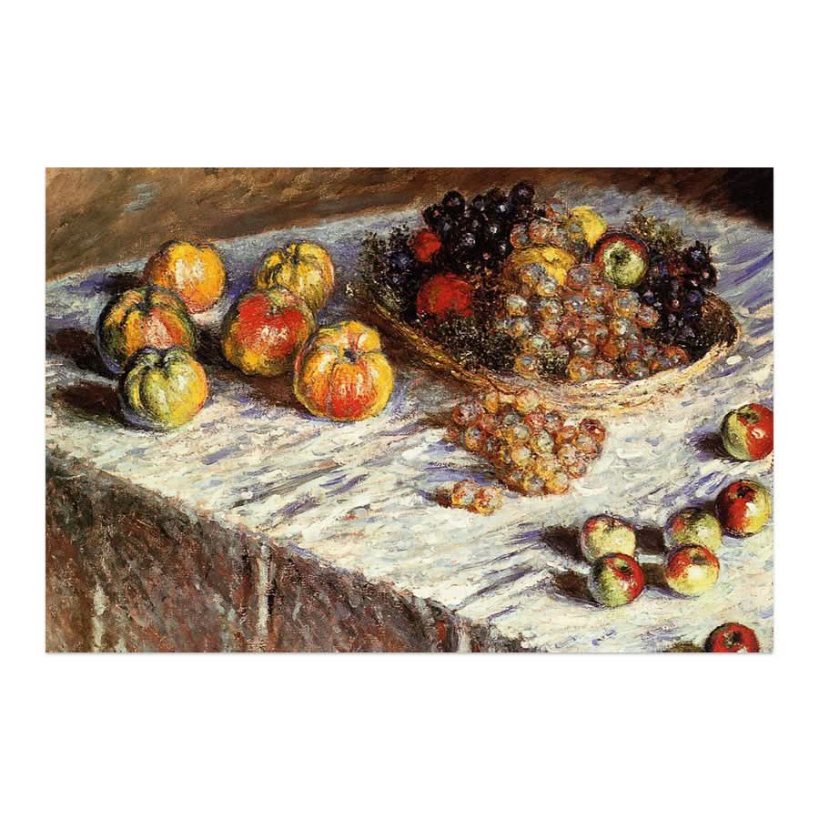 Still Life with Apples and Grapes by Claude Monet