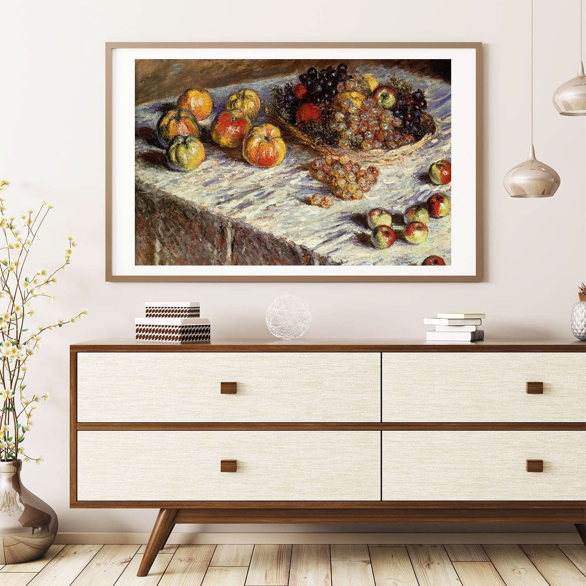 Still Life with Apples and Grapes by Claude Monet