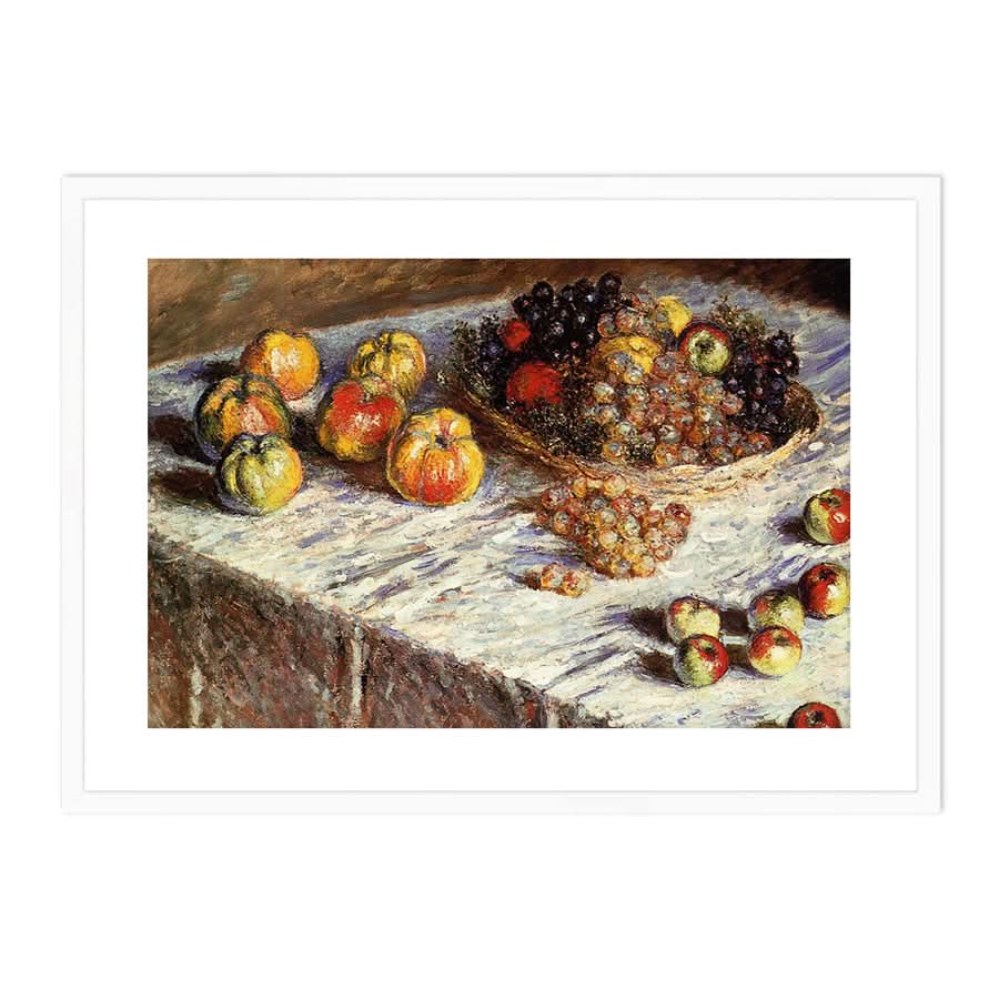 Still Life with Apples and Grapes by Claude Monet