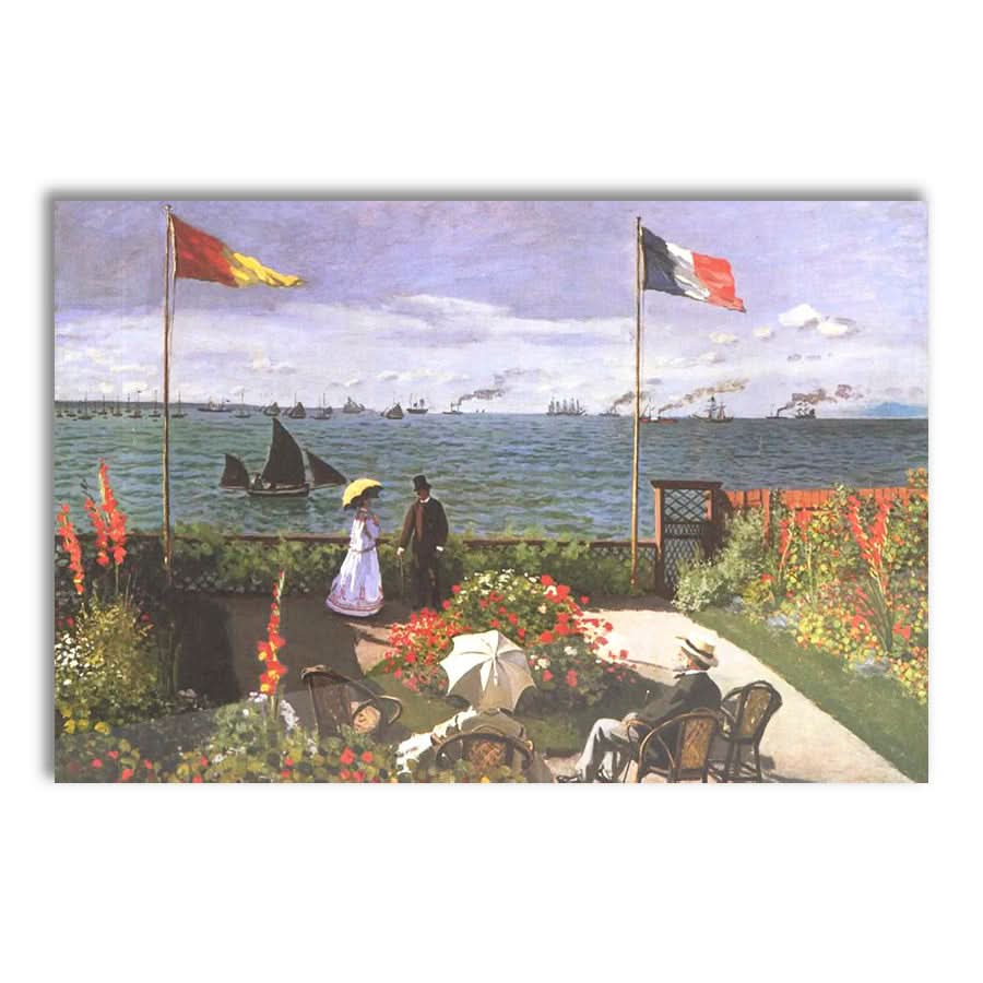 Garden at Sainte-Adresse by Claude Monet