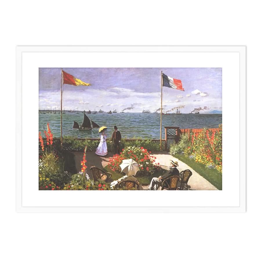 Garden at Sainte-Adresse by Claude Monet