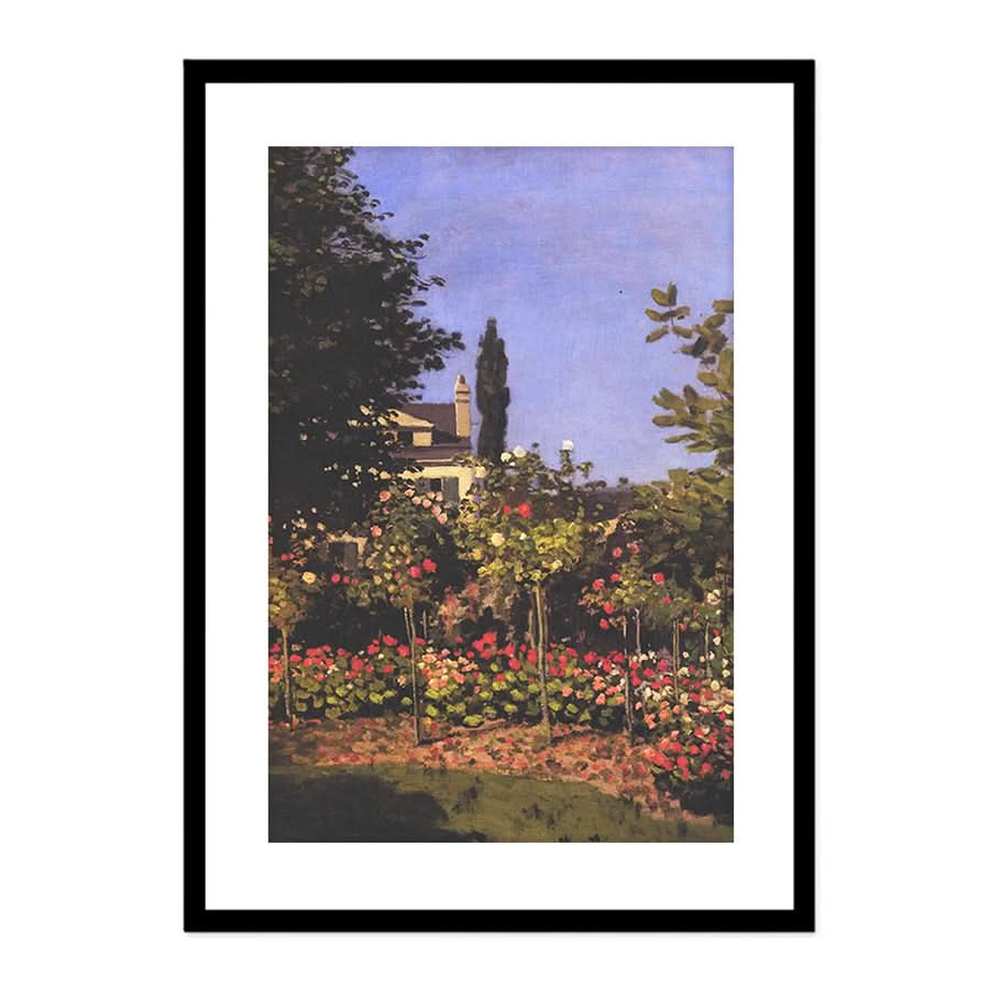 Blossoming Garden in Sainte Adresse by Claude Monet