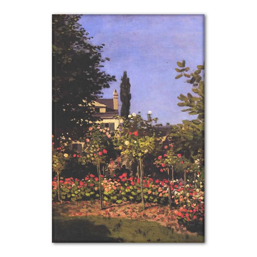 Blossoming Garden in Sainte Adresse by Claude Monet