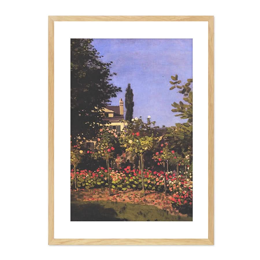 Blossoming Garden in Sainte Adresse by Claude Monet