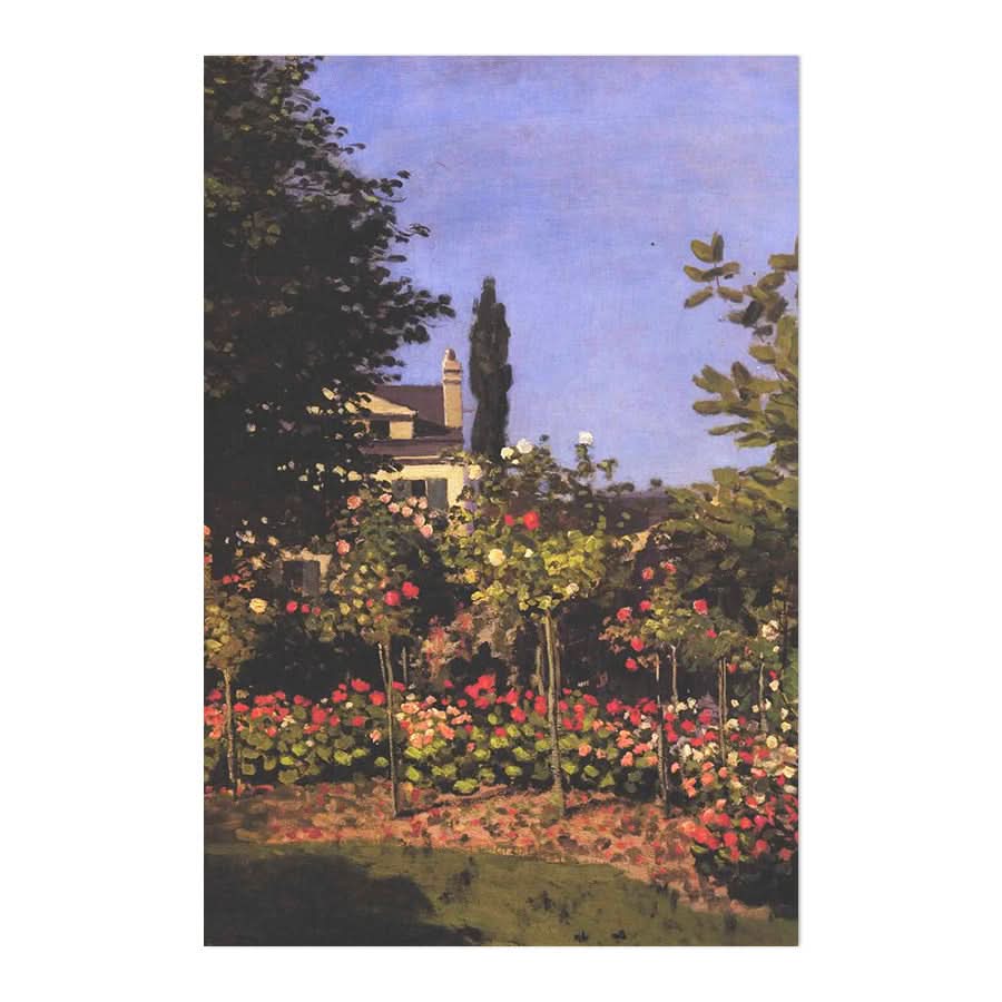 Blossoming Garden in Sainte Adresse by Claude Monet