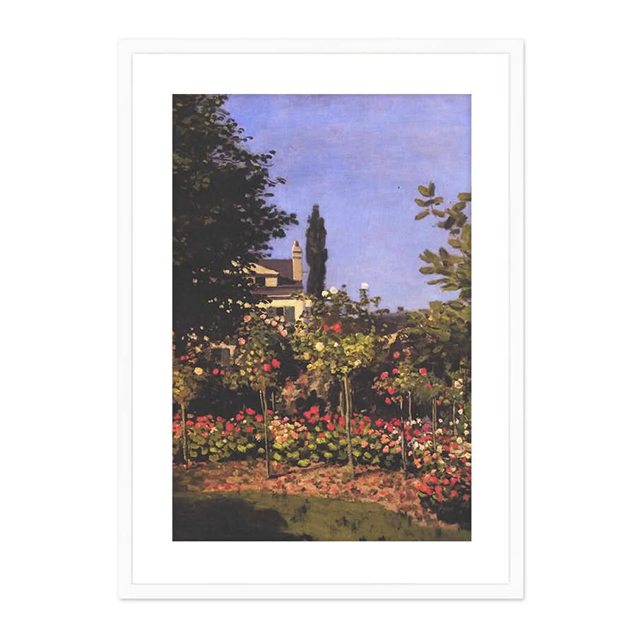 Blossoming Garden in Sainte Adresse by Claude Monet