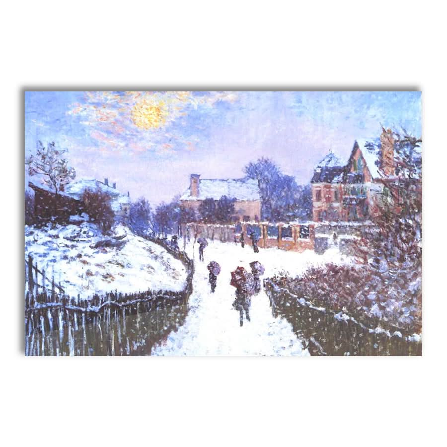 Boulevard Saint Denis in Argenteuil in Winter by Claude Monet