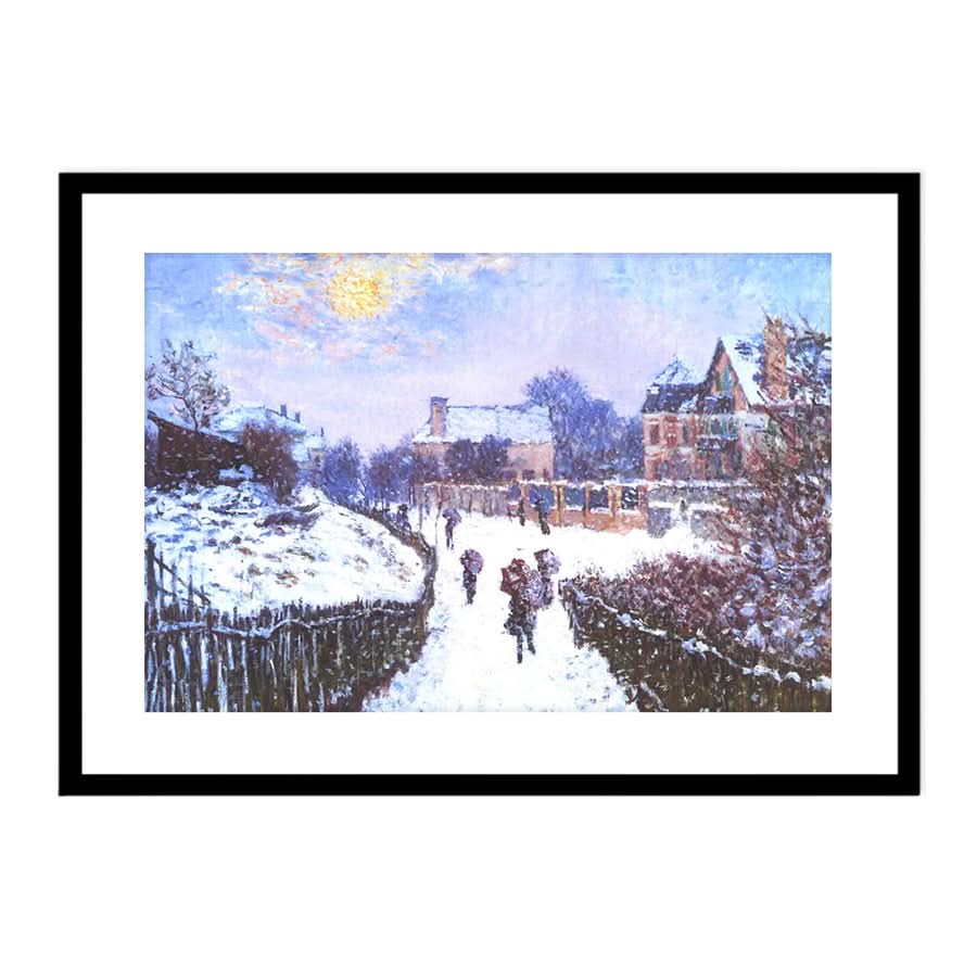 Boulevard Saint Denis in Argenteuil in Winter by Claude Monet