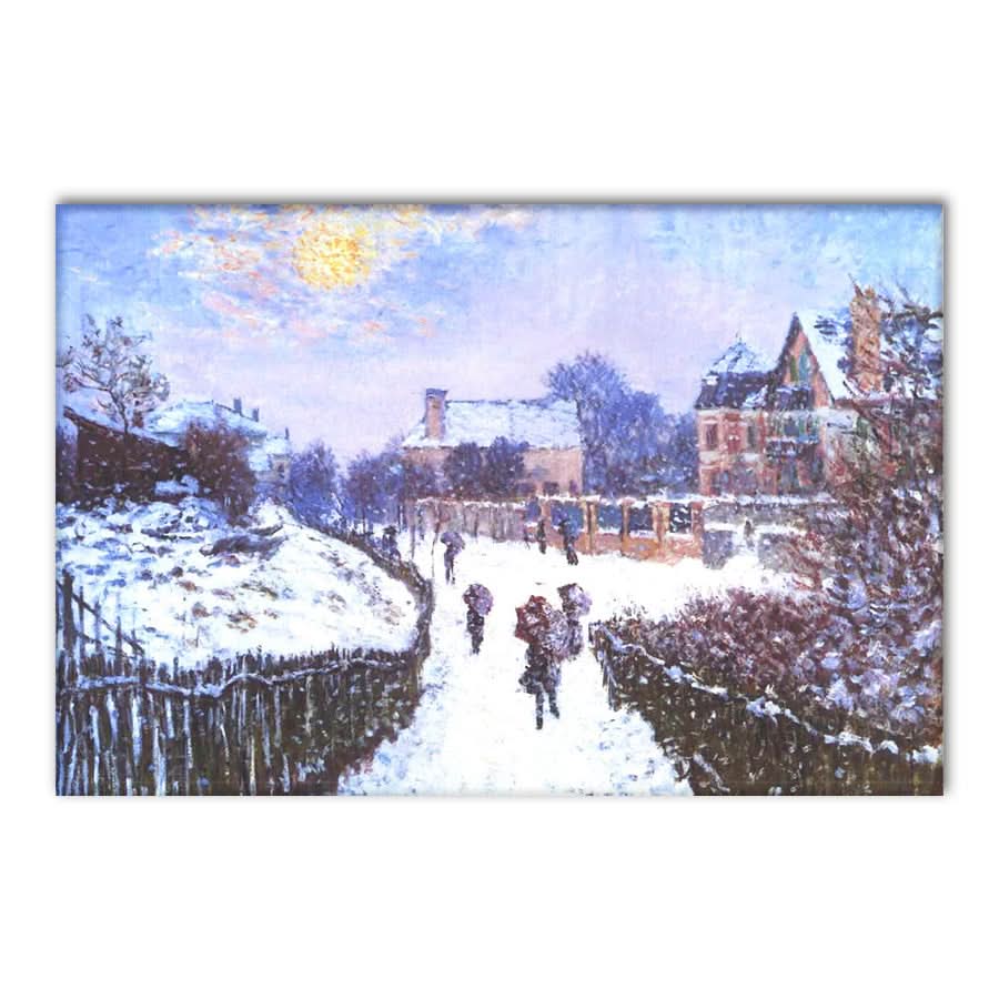 Boulevard Saint Denis in Argenteuil in Winter by Claude Monet