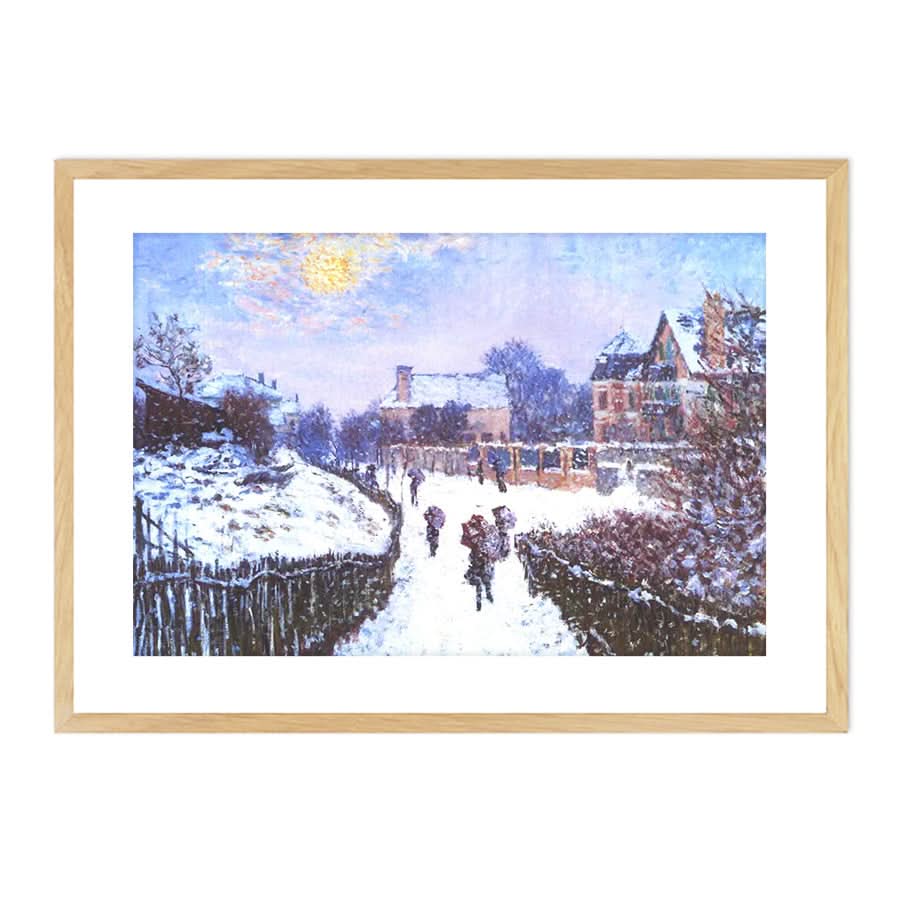 Boulevard Saint Denis in Argenteuil in Winter by Claude Monet
