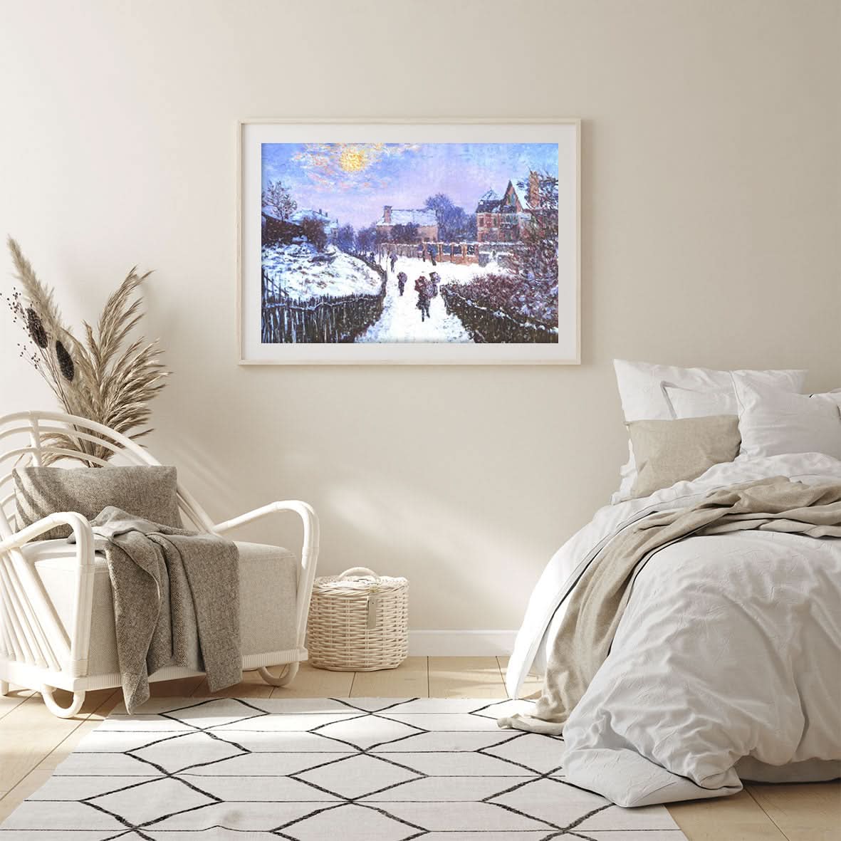 Boulevard Saint Denis in Argenteuil in Winter by Claude Monet