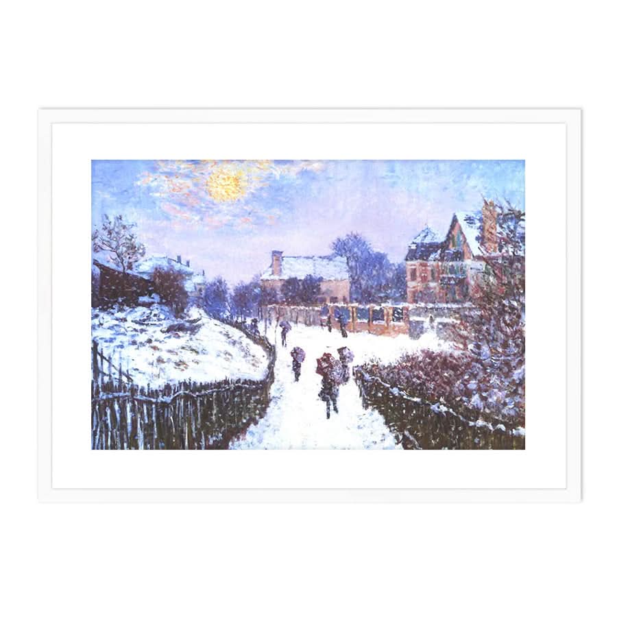 Boulevard Saint Denis in Argenteuil in Winter by Claude Monet