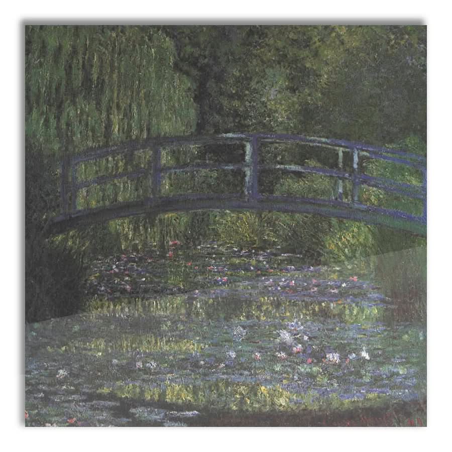 Japanese Bridge in a Green Mood by Claude Monet