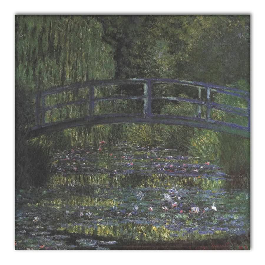 Japanese Bridge in a Green Mood by Claude Monet