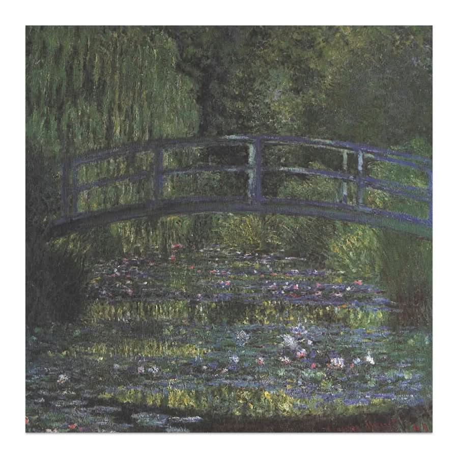 Japanese Bridge in a Green Mood by Claude Monet