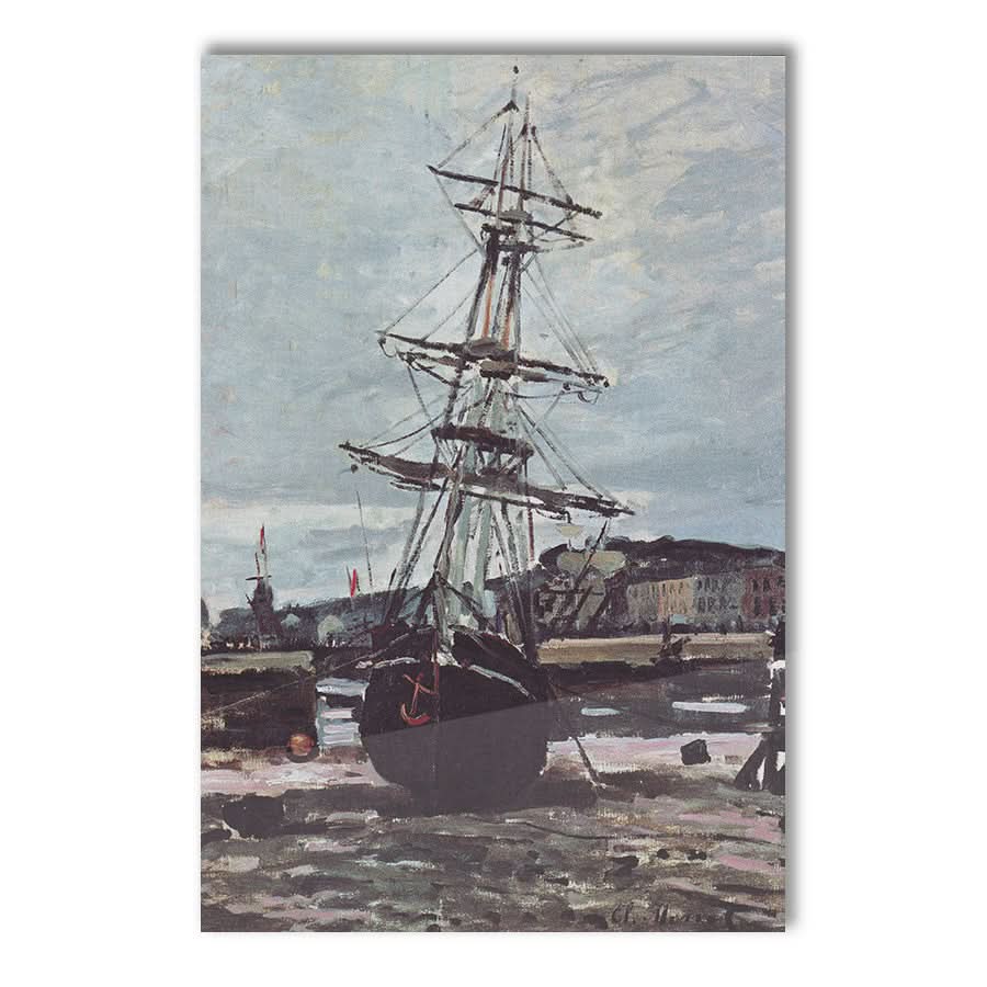 Stranded Boat in Fécamp by Claude Monet