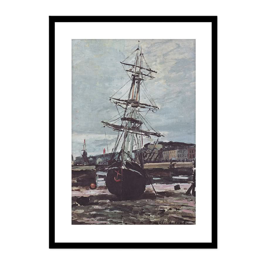 Stranded Boat in Fécamp by Claude Monet