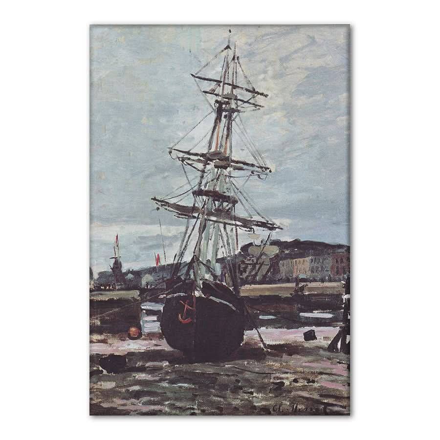 Stranded Boat in Fécamp by Claude Monet